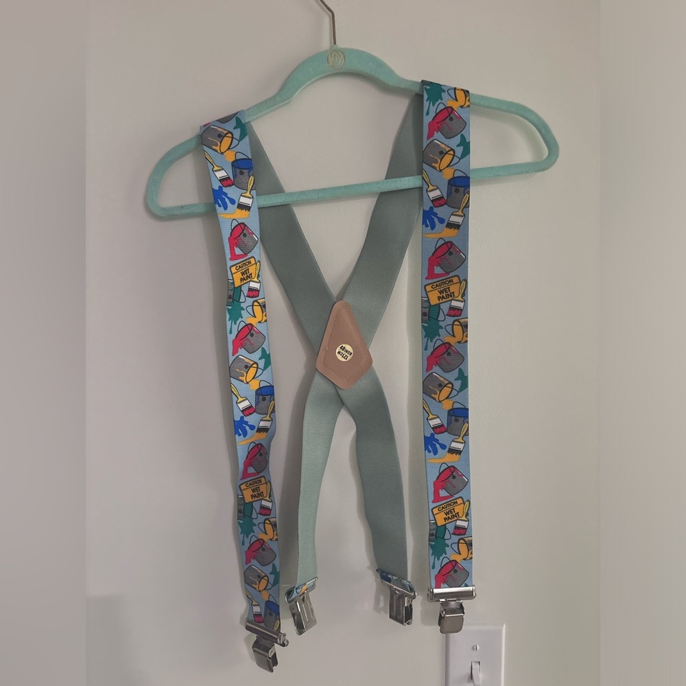 Colorful Cartoon Paint Suspenders